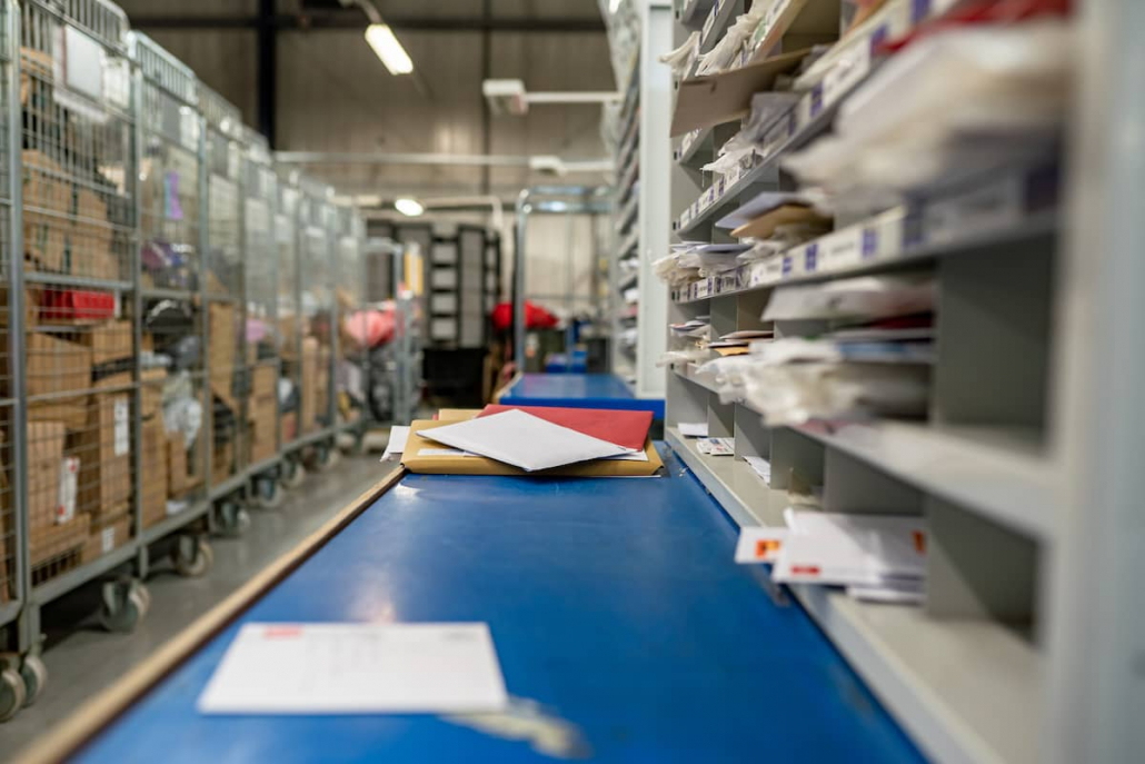 post office sorting room